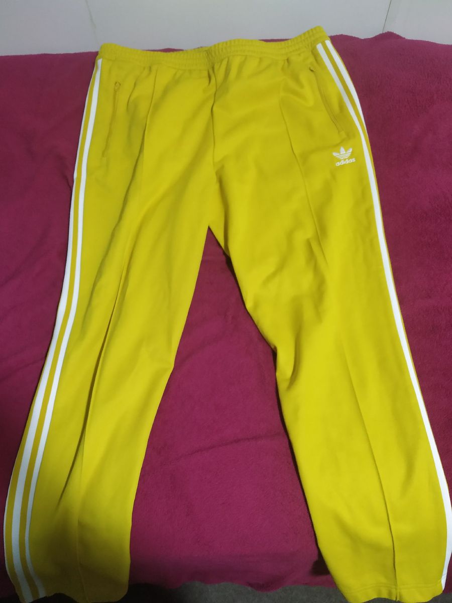 calça amarela adidas