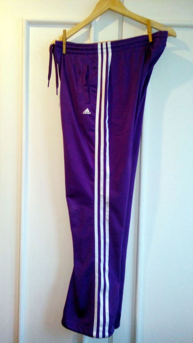 calça adidas roxa