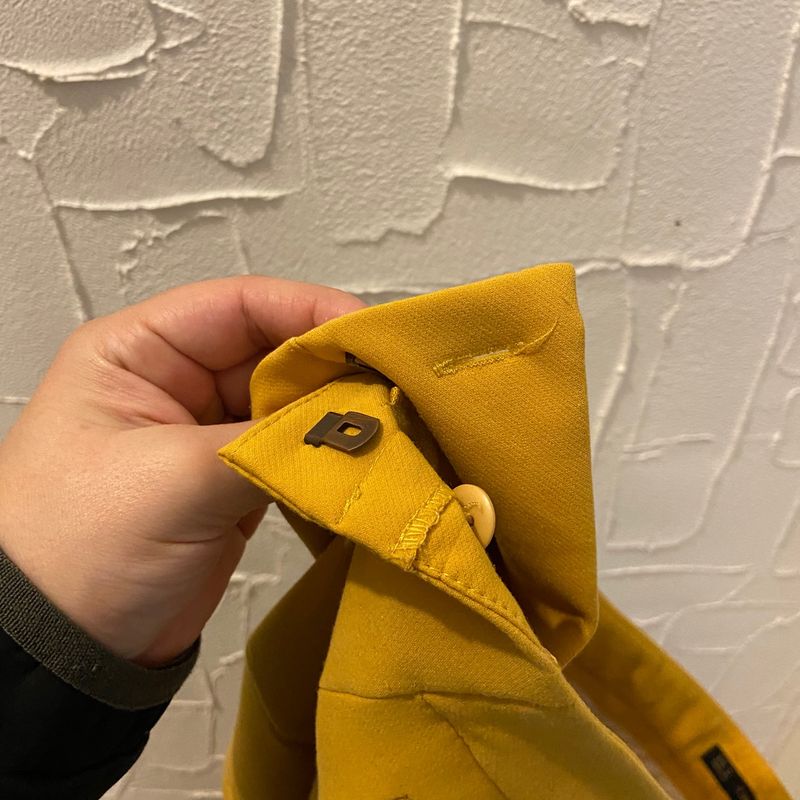 Calça Alfaiataria Amarela Zara