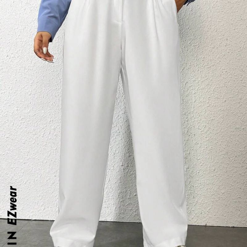 Calça Alfaiataria Branca Plus Size Tamanho Oxl Shein Usado