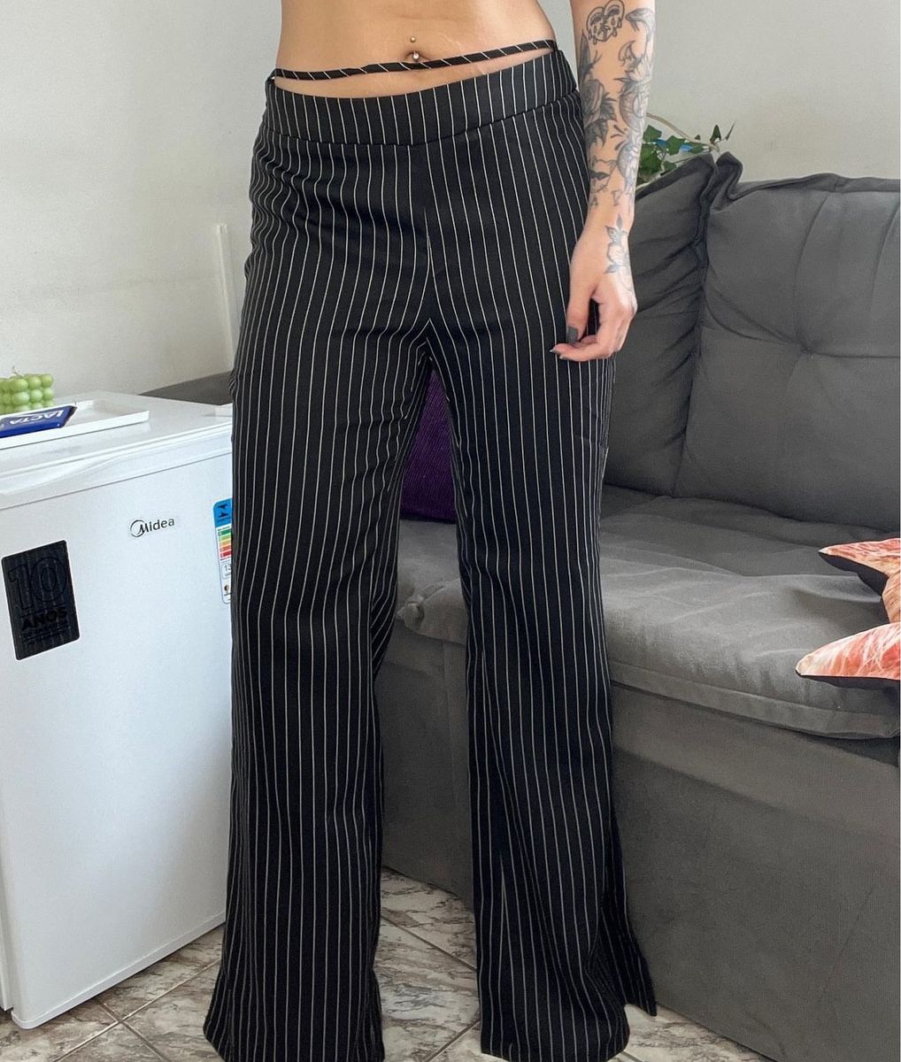 Calça Alfaiataria Cintura Baixa | Calça Feminina Shein Nunca Usado ...