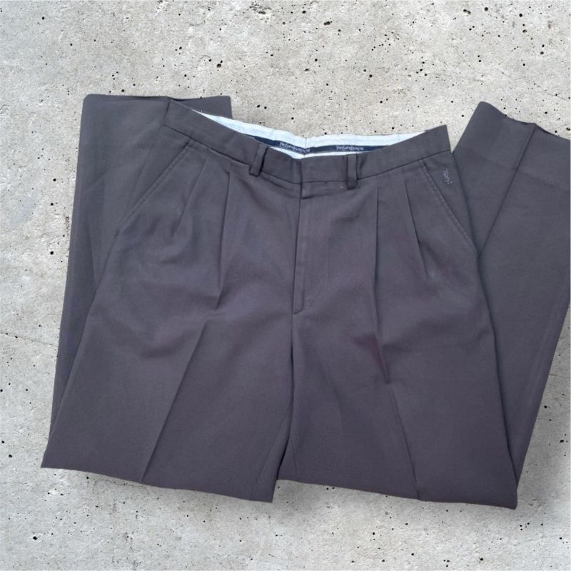 Calça Alfaiataria Masculina Yves Saint Laurent Calça Masculina Yves Saint  Laurent Usado 106245438 enjoei