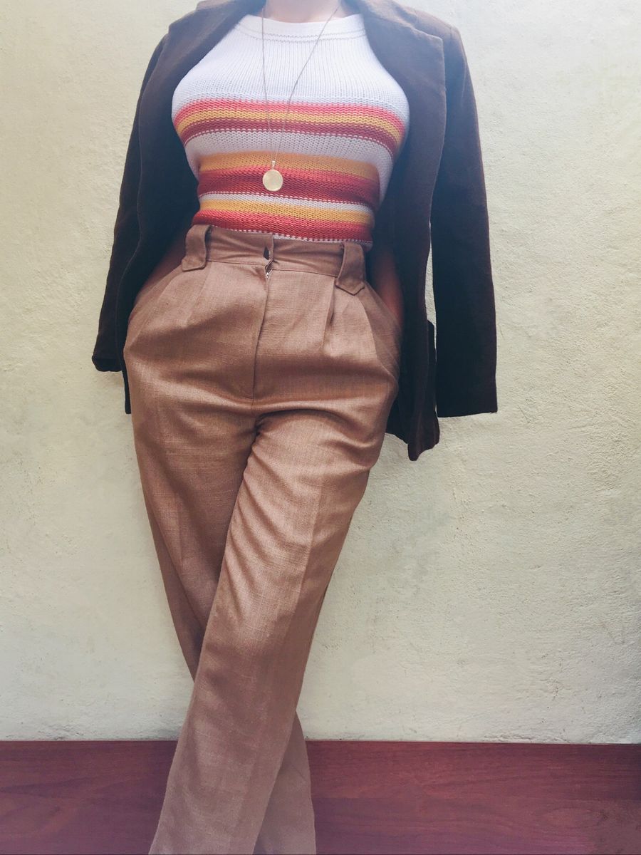 calça de linho feminina alfaiataria