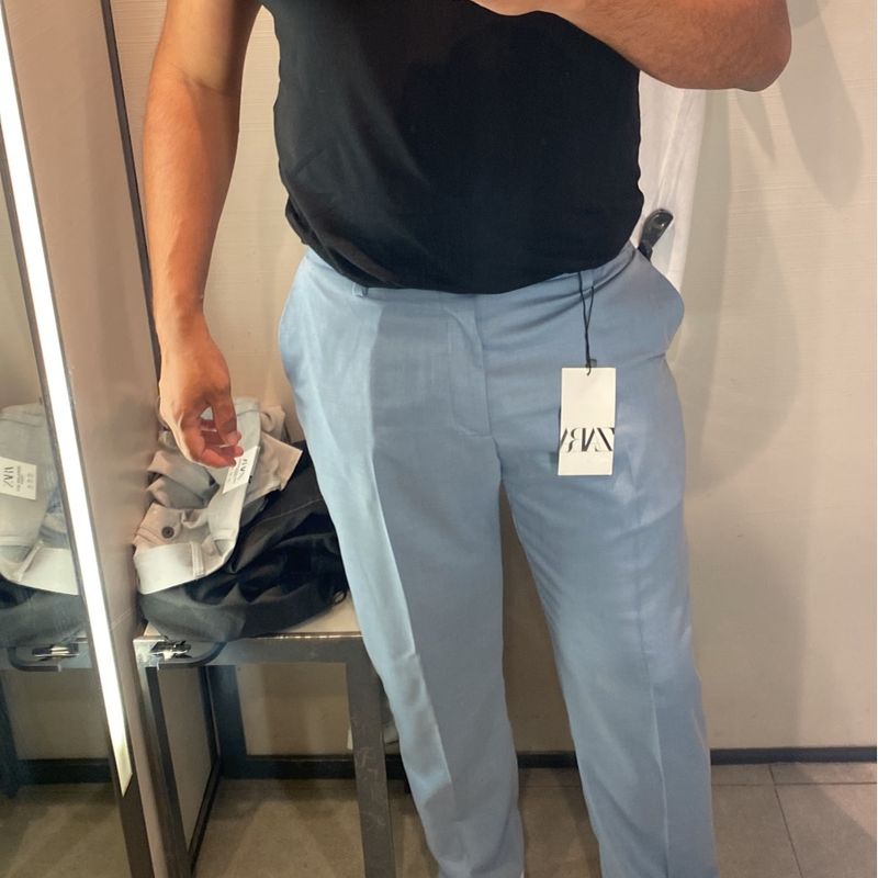 Zara store calças masculinas