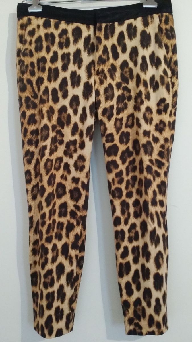 calça animal print zara