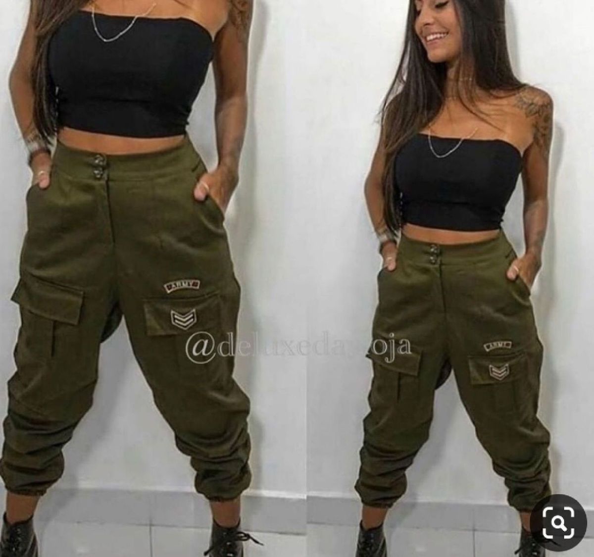 calça estilo exercito