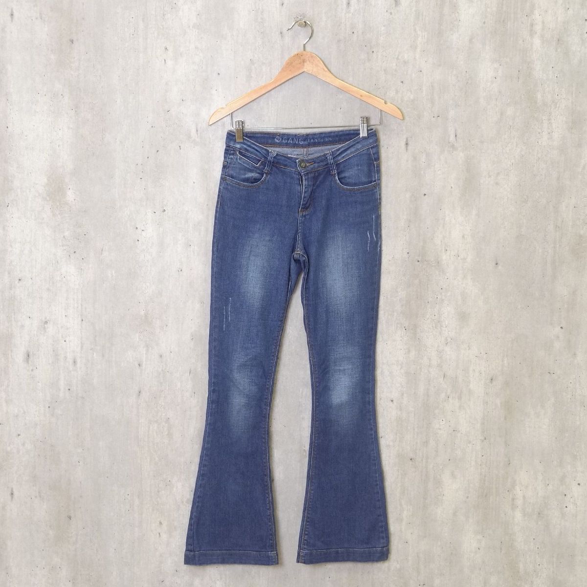Calça Azul Jeans Flare Gang | Calça Feminina Gang Usado 73814366 | enjoei