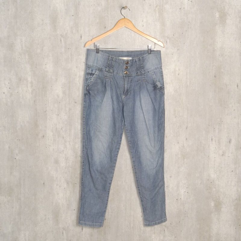 Cal a Azul Jeans Skinny Roscel Cal a Feminina Roscel Usado