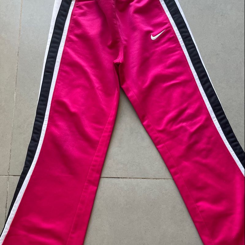 Pink nike best sale track pants