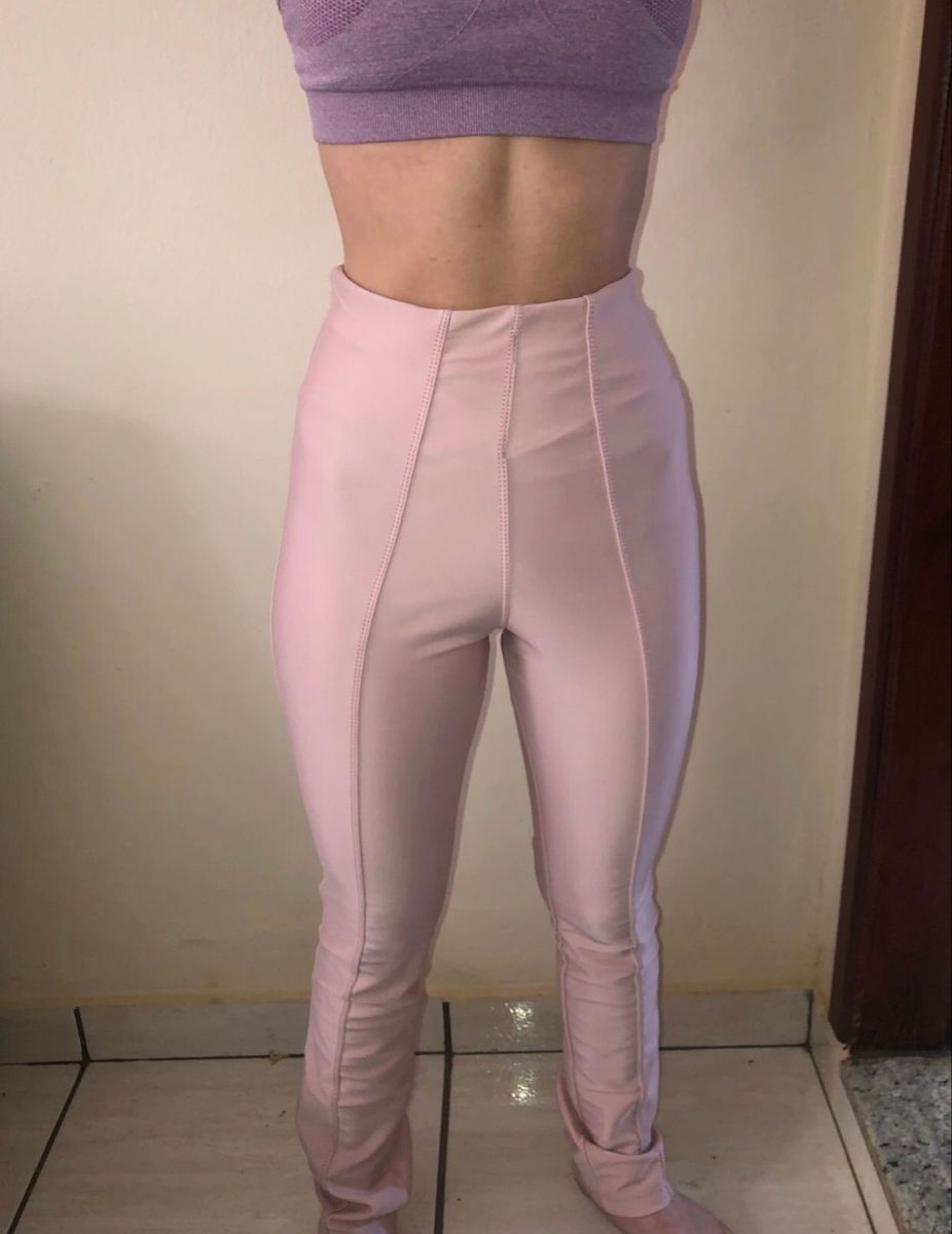 Calça hot sale bandagem rose