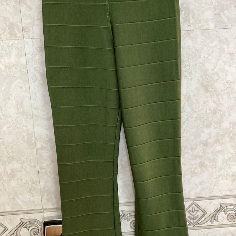 Calça bandagem hot sale verde militar