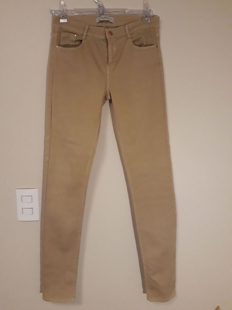calça bege feminina jeans
