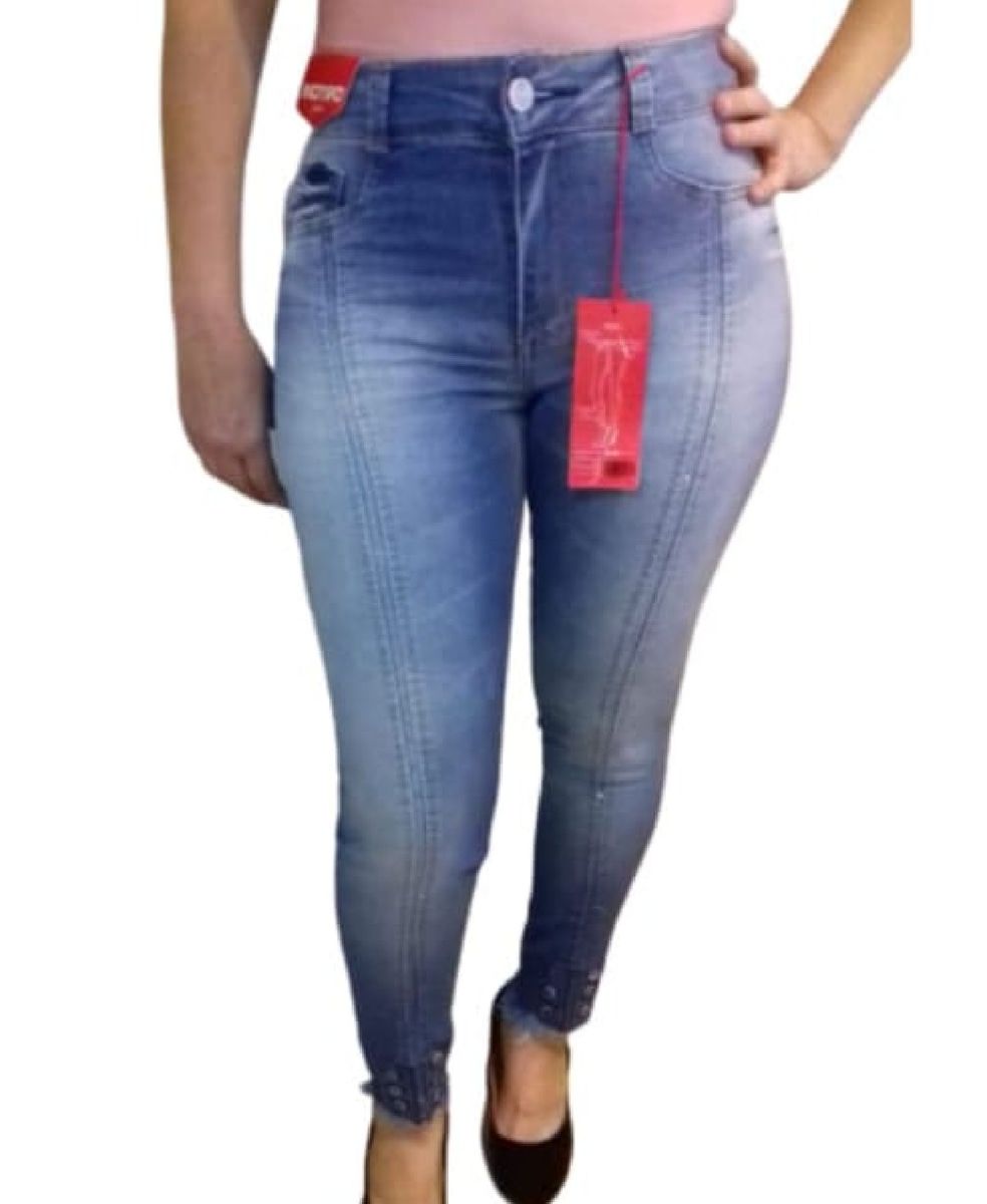 Calça Jeans Skinny Feminina Strass Biotipo