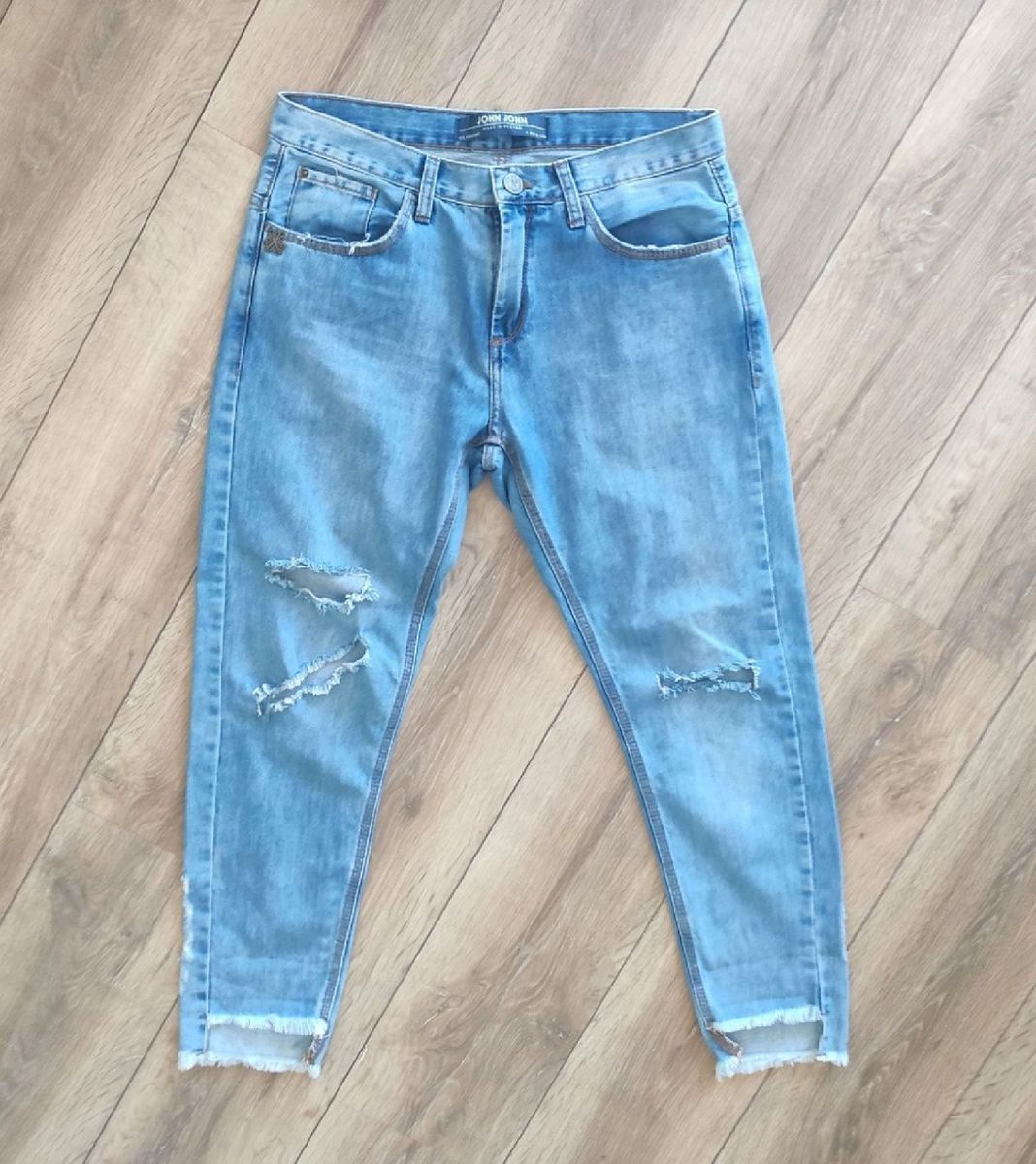 calça boyfriend john john