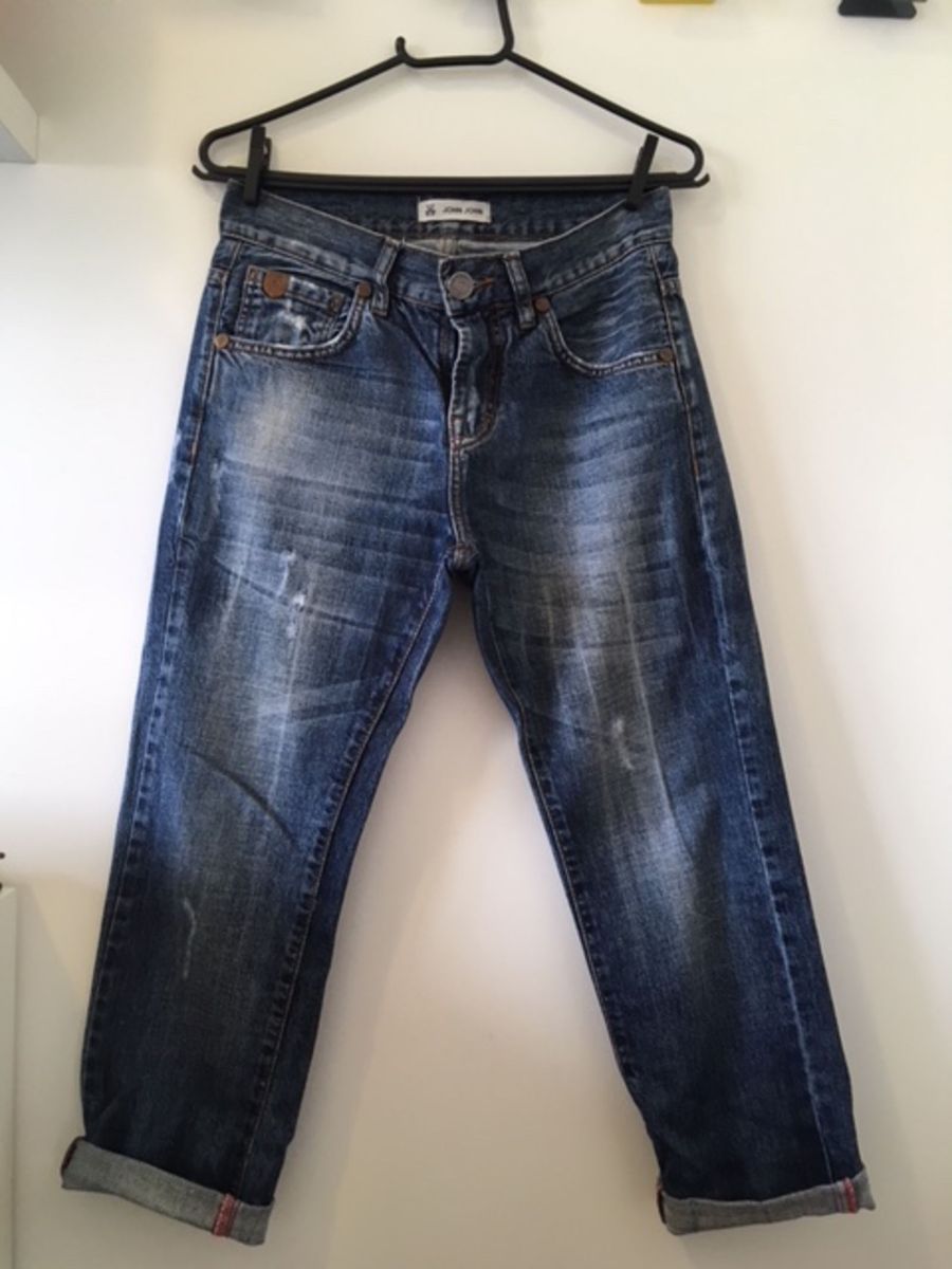 calça boyfriend john john