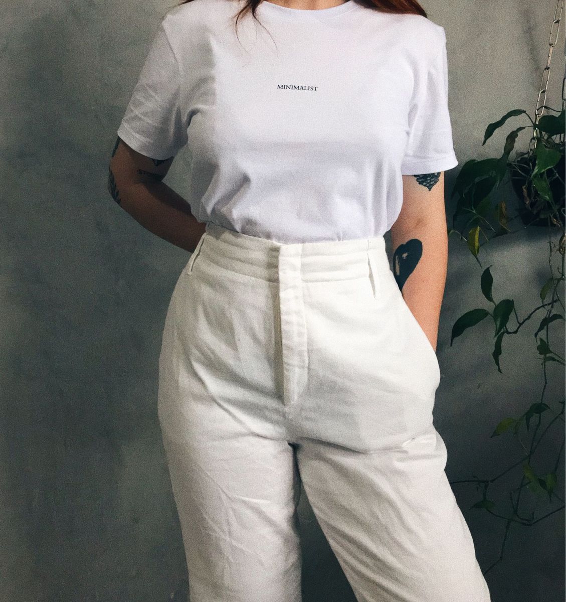 zara calças brancas