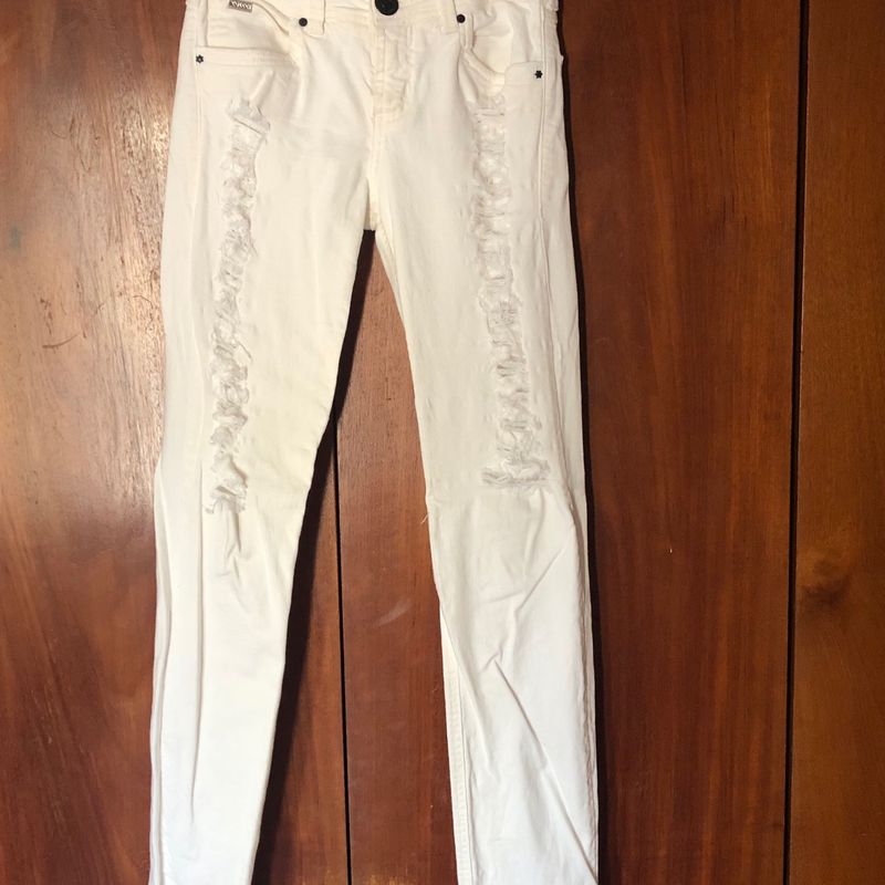 Calça best sale branca colcci