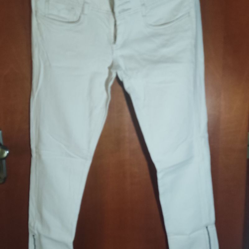 Calça branca sale carmen steffens