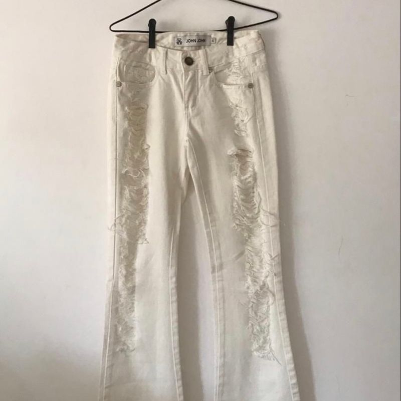 Calça branca john john clearance feminina