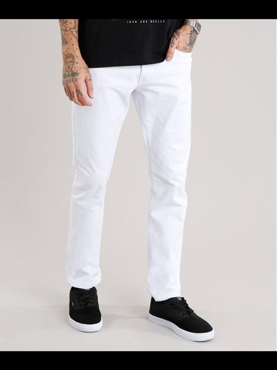 calça branca masculina