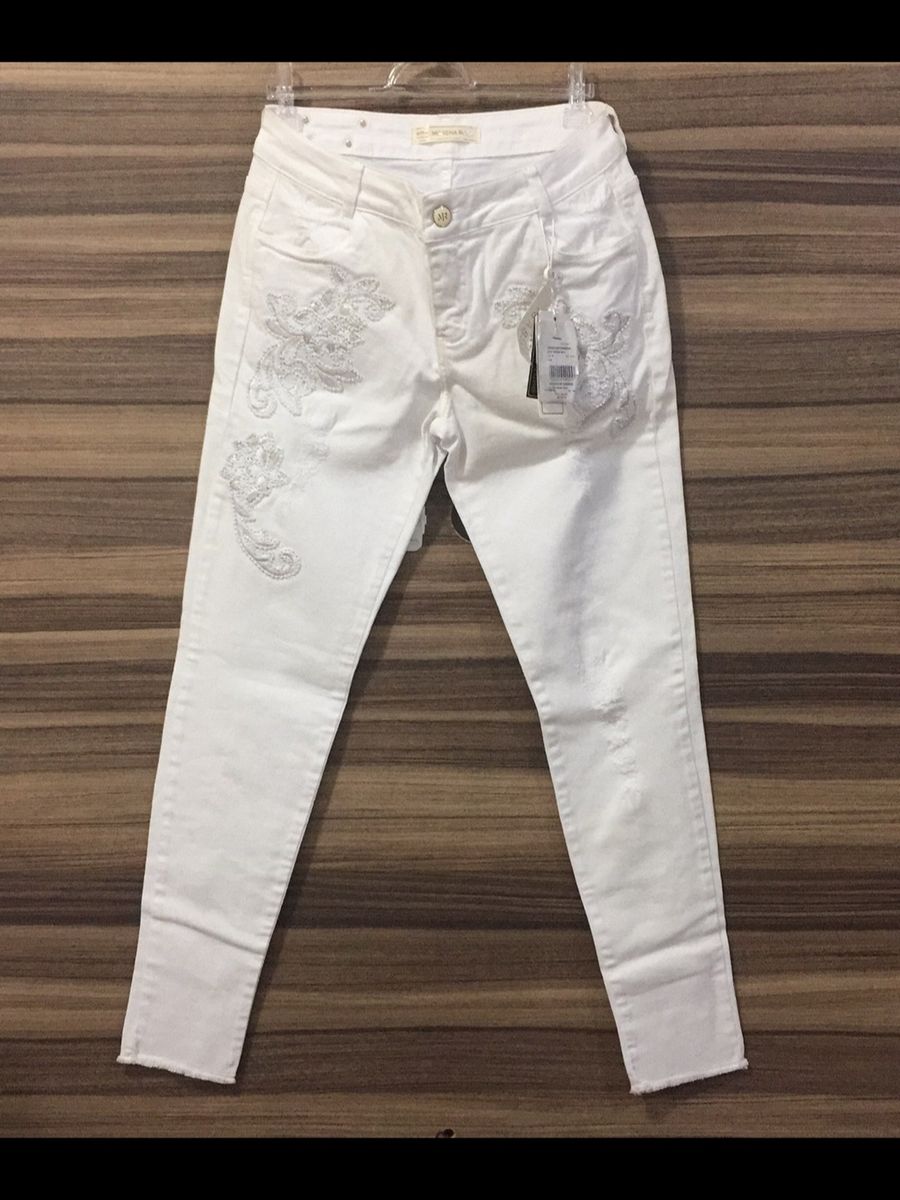 calca branca morena rosa