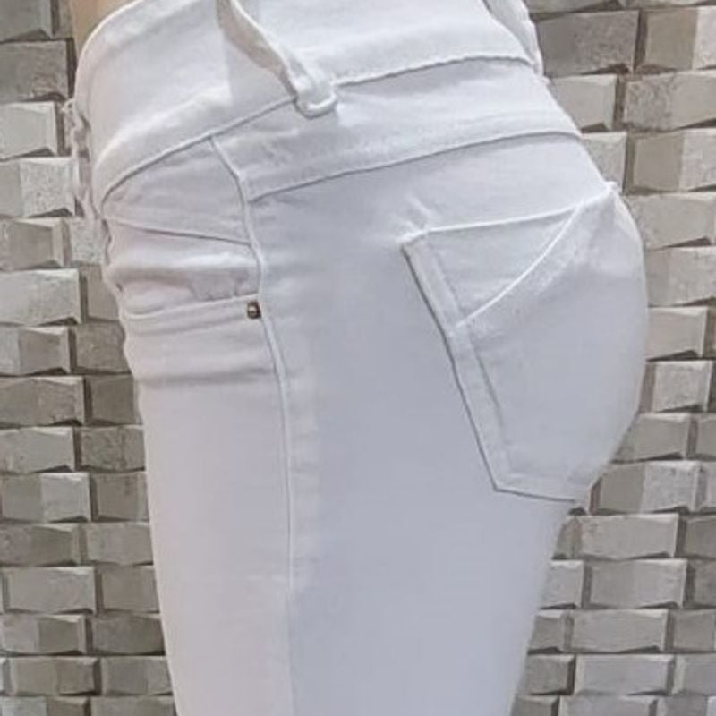 Calça branca shops sawary feminina