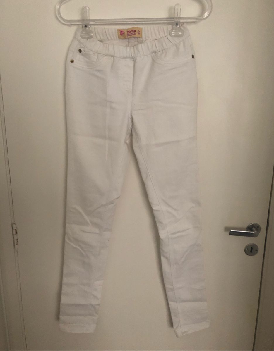 calça jeans branca marisa