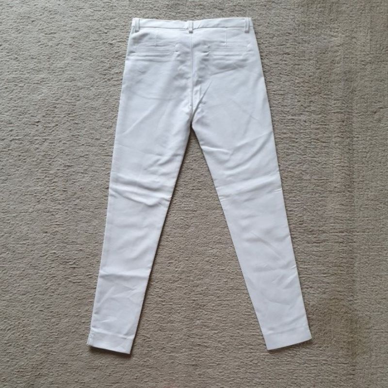 Calças femininas talace branco, ajuste alto, tamanhos grandes, calças de  algodão, traf, zara traf 2022 verão
