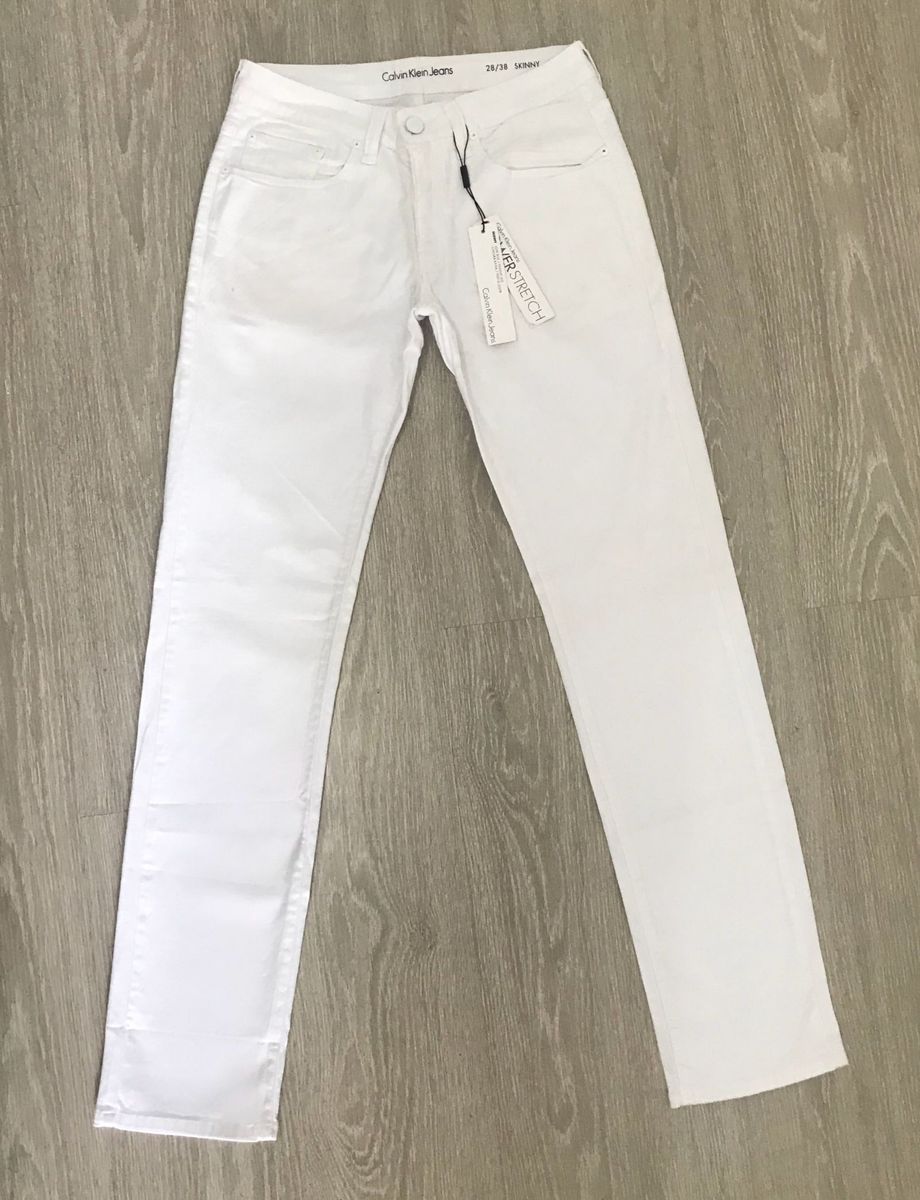calça calvin klein masculina branca
