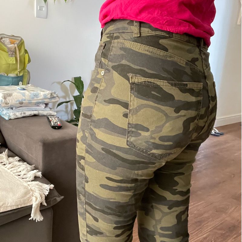 Calça camuflada 2024 feminina verde