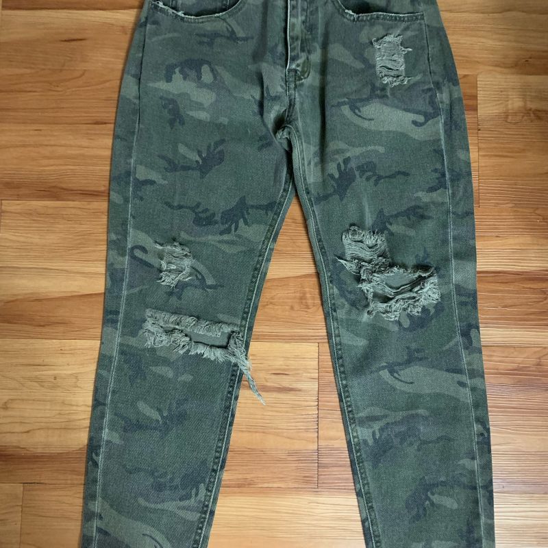 Calça boyfriend hot sale camuflada