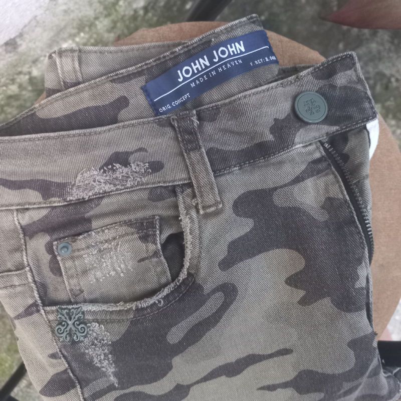 Calça john john sales camuflada