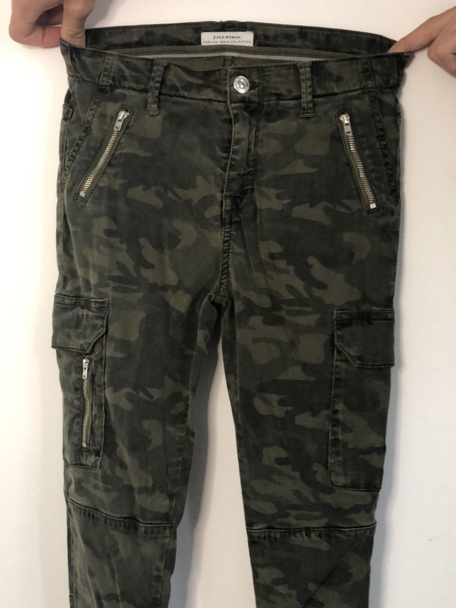 calça feminina camuflada zara