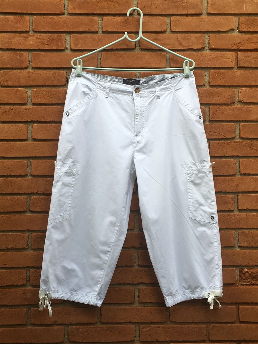 calça capri branca