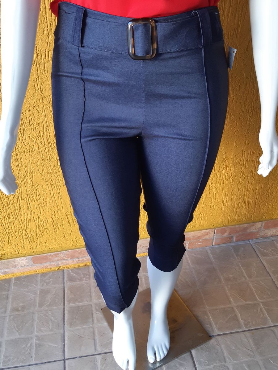 calça capri bengaline
