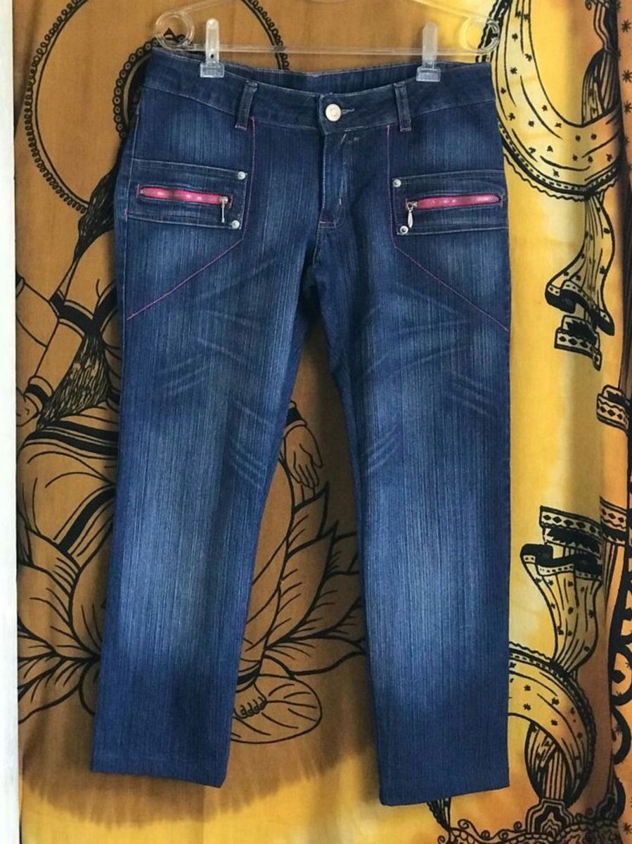 calça capri feminina jeans