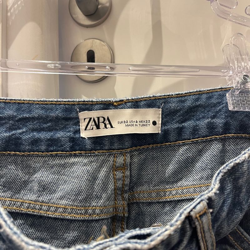 Calça Cargo Jeans Zara, Calça Feminina Zara Usado 94855047
