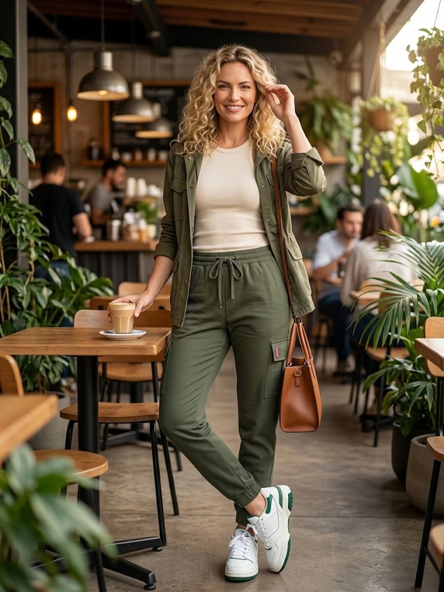 calça cargo mandalun verde 40