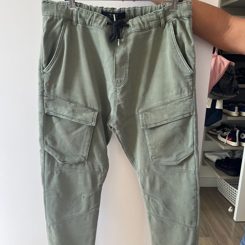 Zara Cargo Pants Zara CalÃ§as Masculinas Calça Cargo Masculina