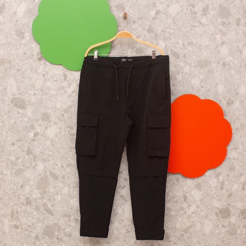 Cargo Pants CalÃ§a Masculina Zara Calça Cargo Preta Zara Calça