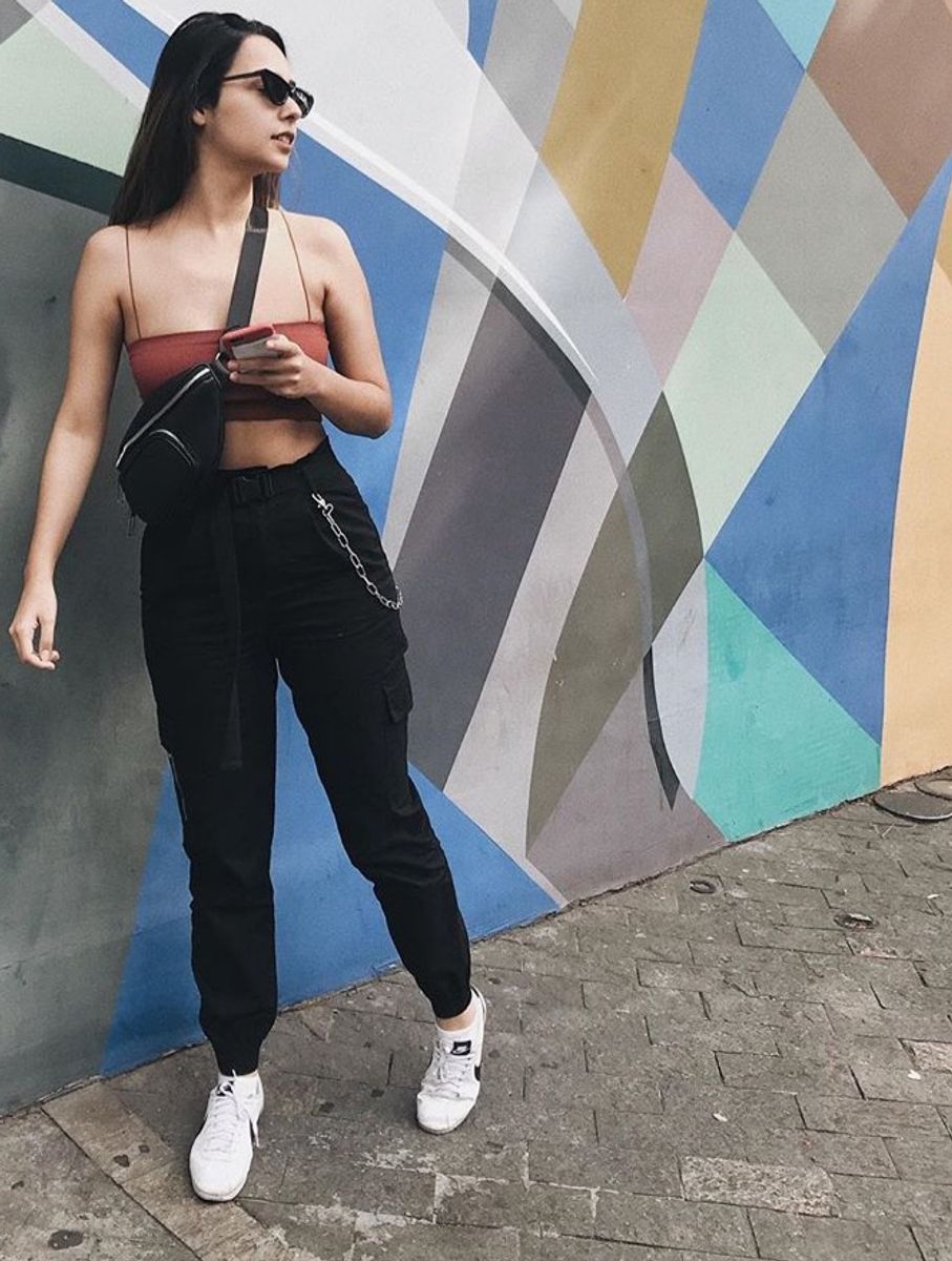 calça cargo forever 21