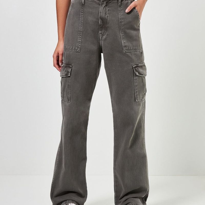 Jeans Feminina Youcom CalÇa Masculina Calça Cargo Youcom Cinza
