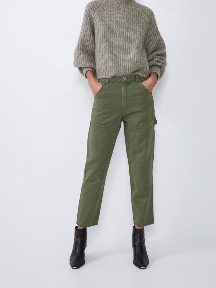 calça cargo feminina zara