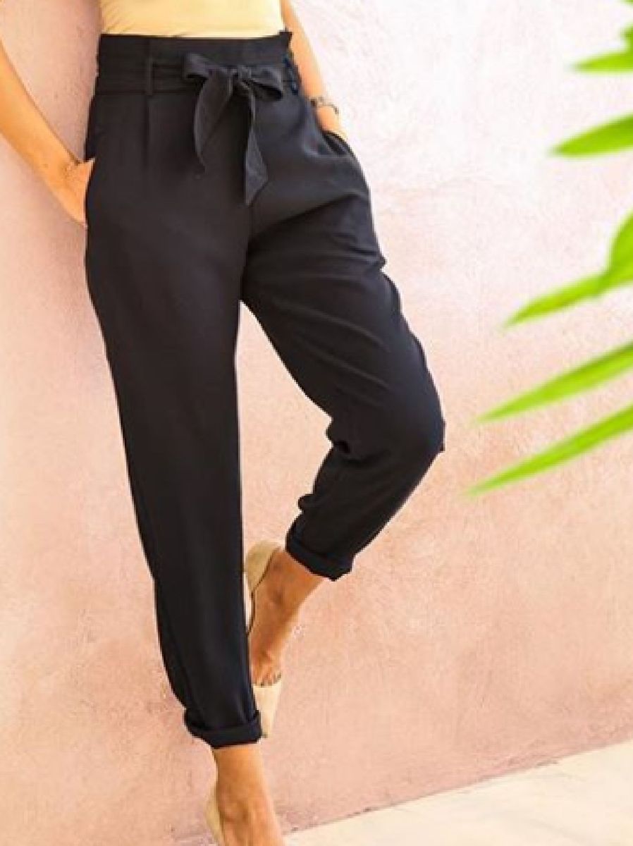 calça cenoura preta