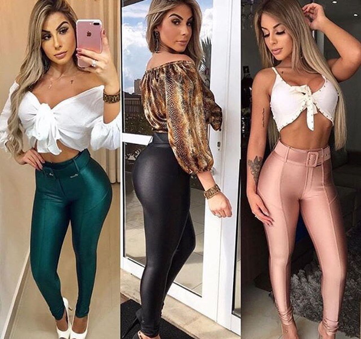 calça cirre com cinto