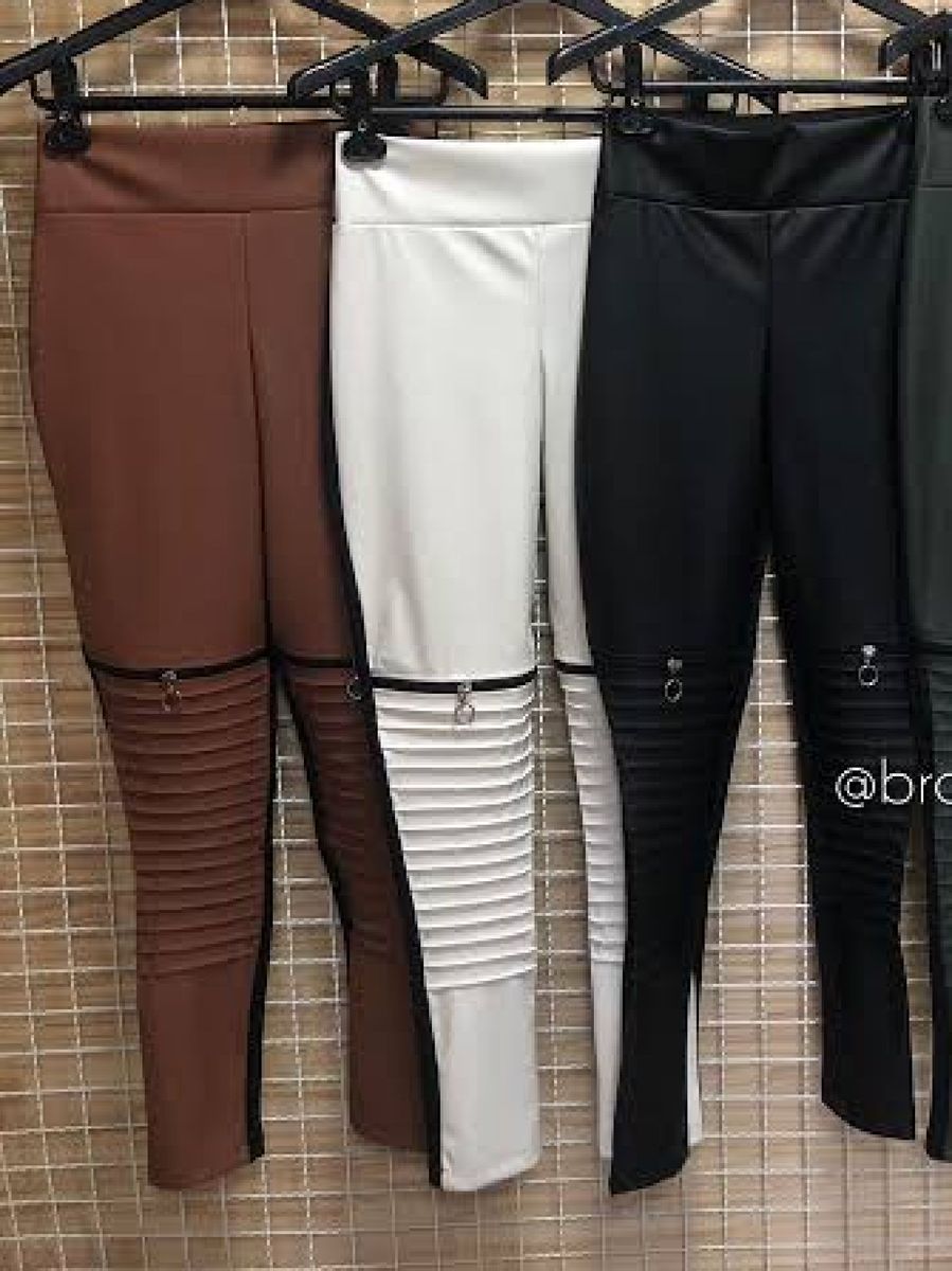 calça com ziper no joelho
