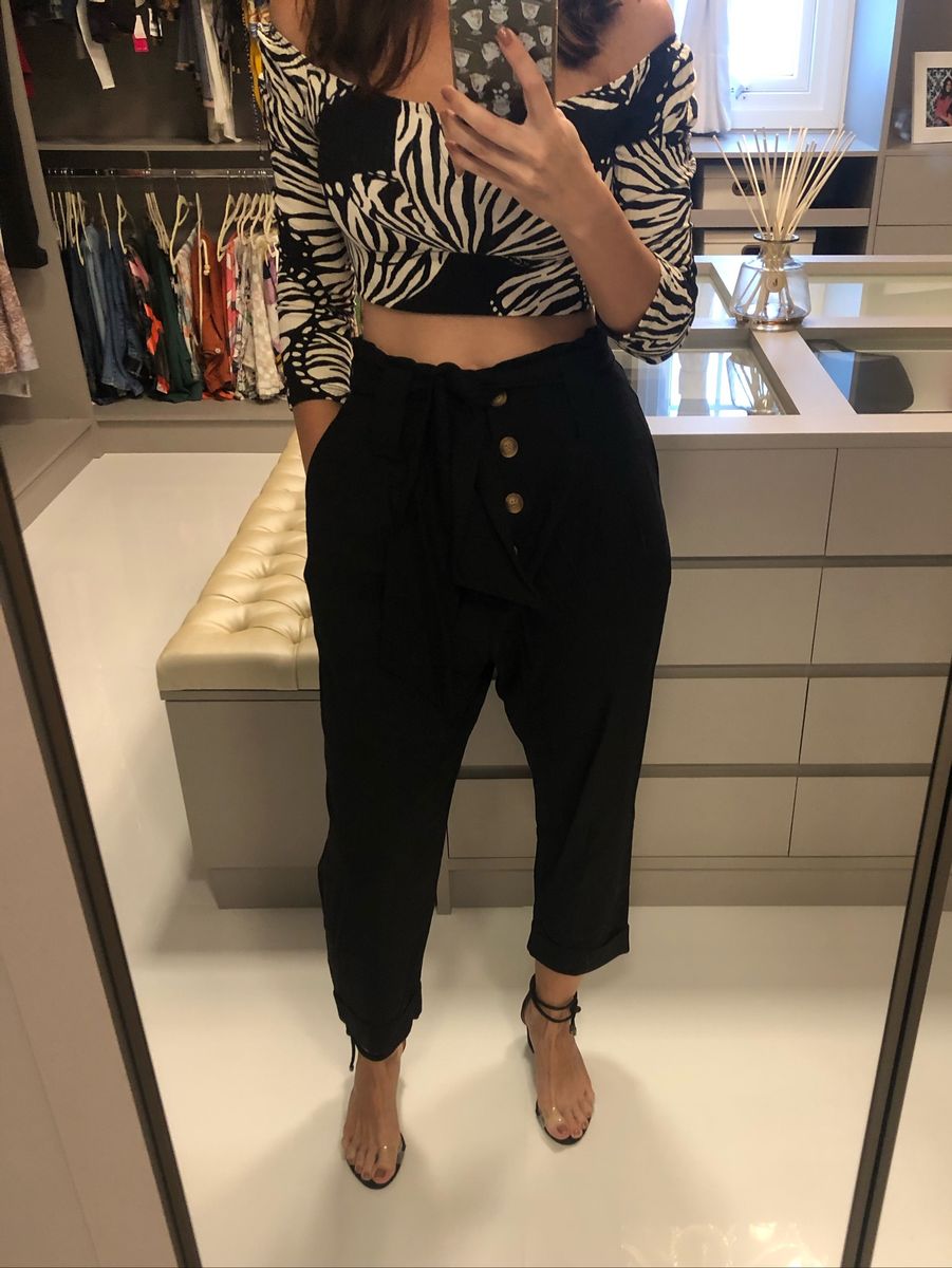 calça clochard cenoura