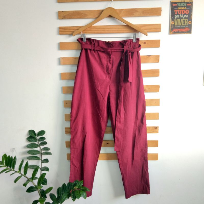 Calça best sale clochard vinho