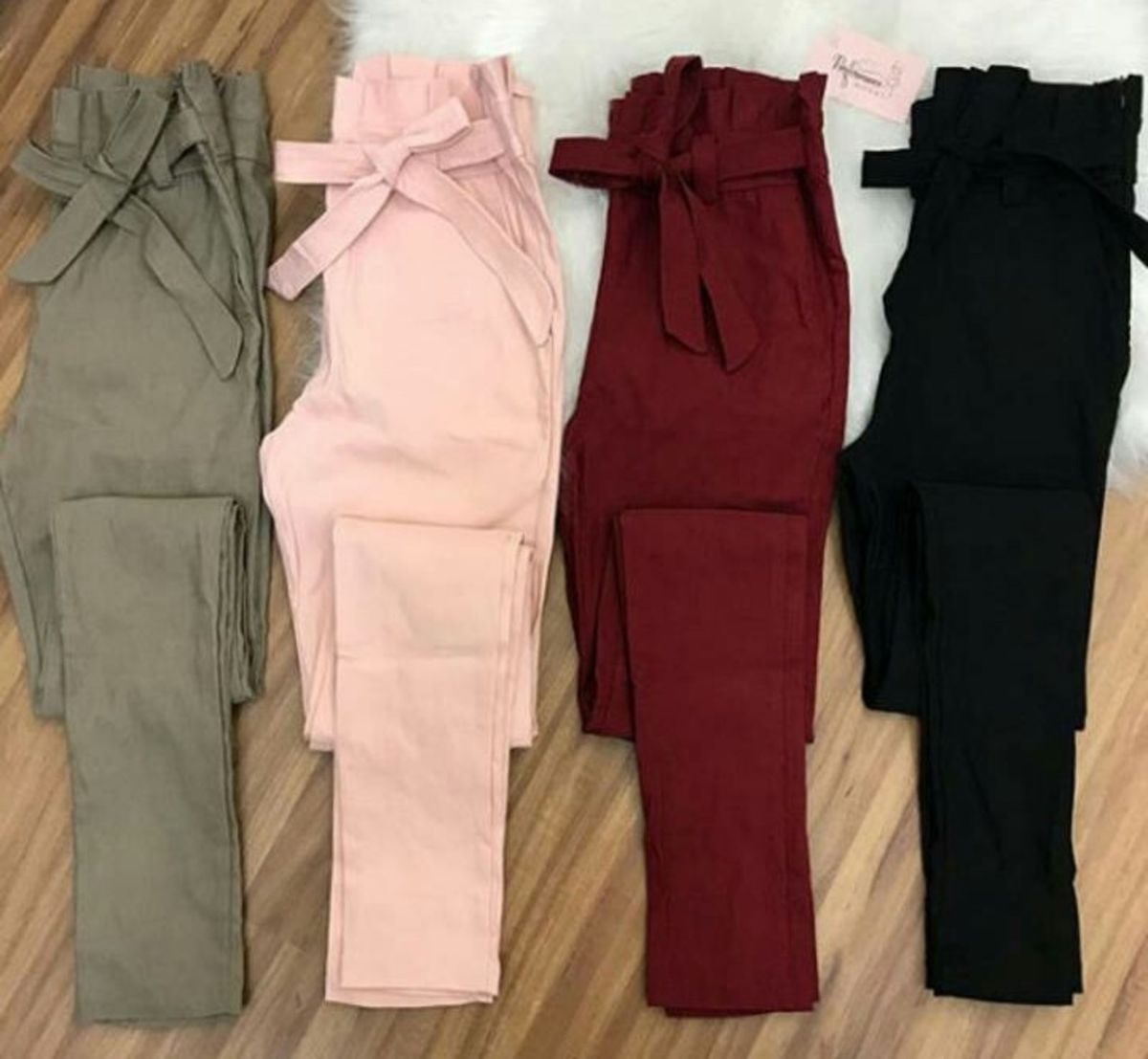 calça clochard marsala