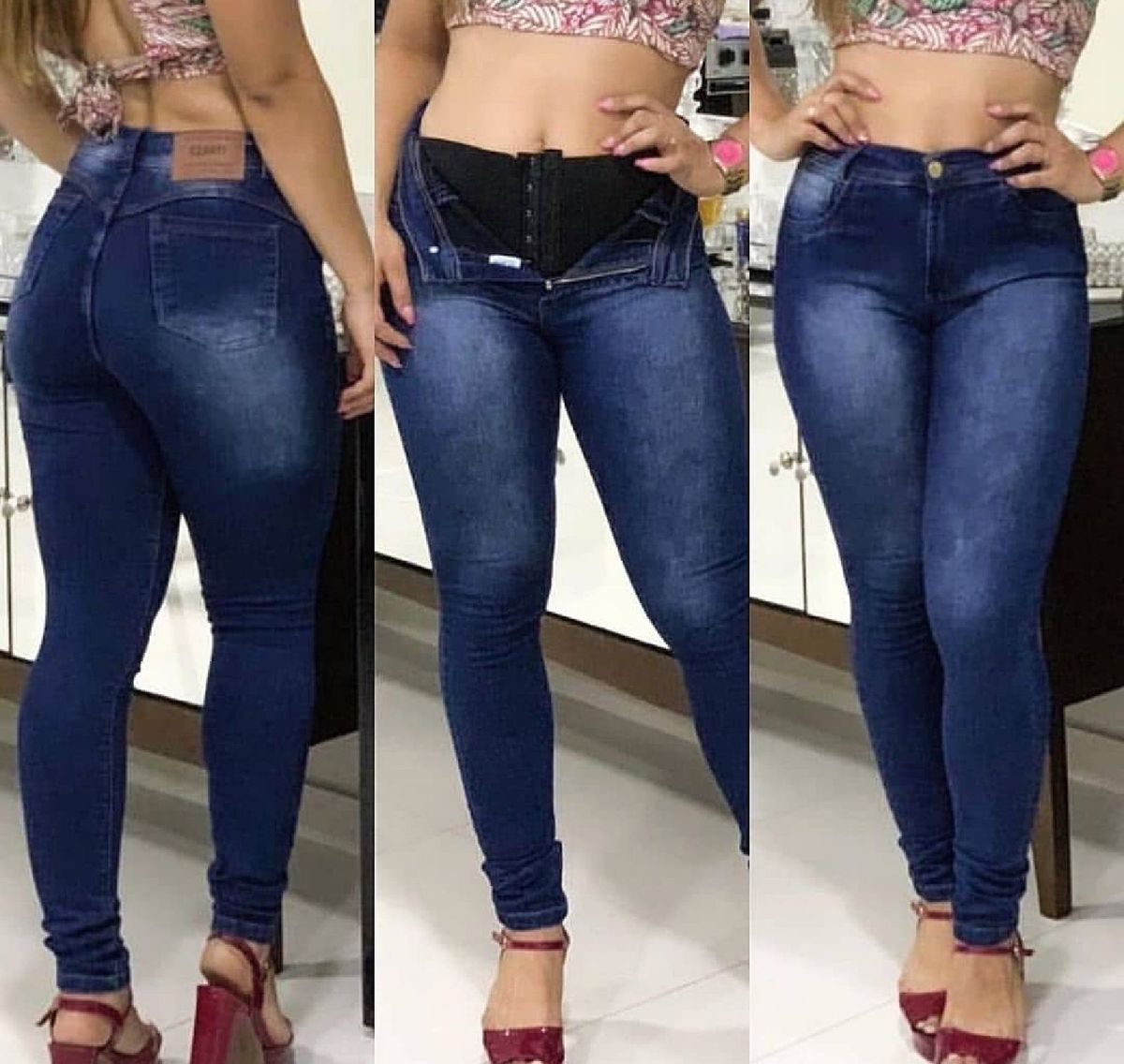 calça da sawary com cinta